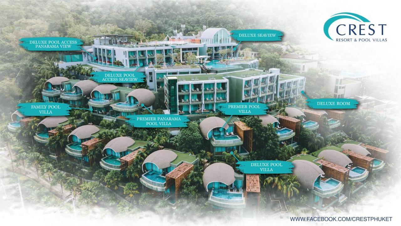 Crest Resort&Pool Villas Patong Esterno foto The resort's layout